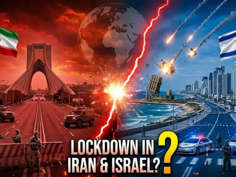 iran israel war lockdown — IN news