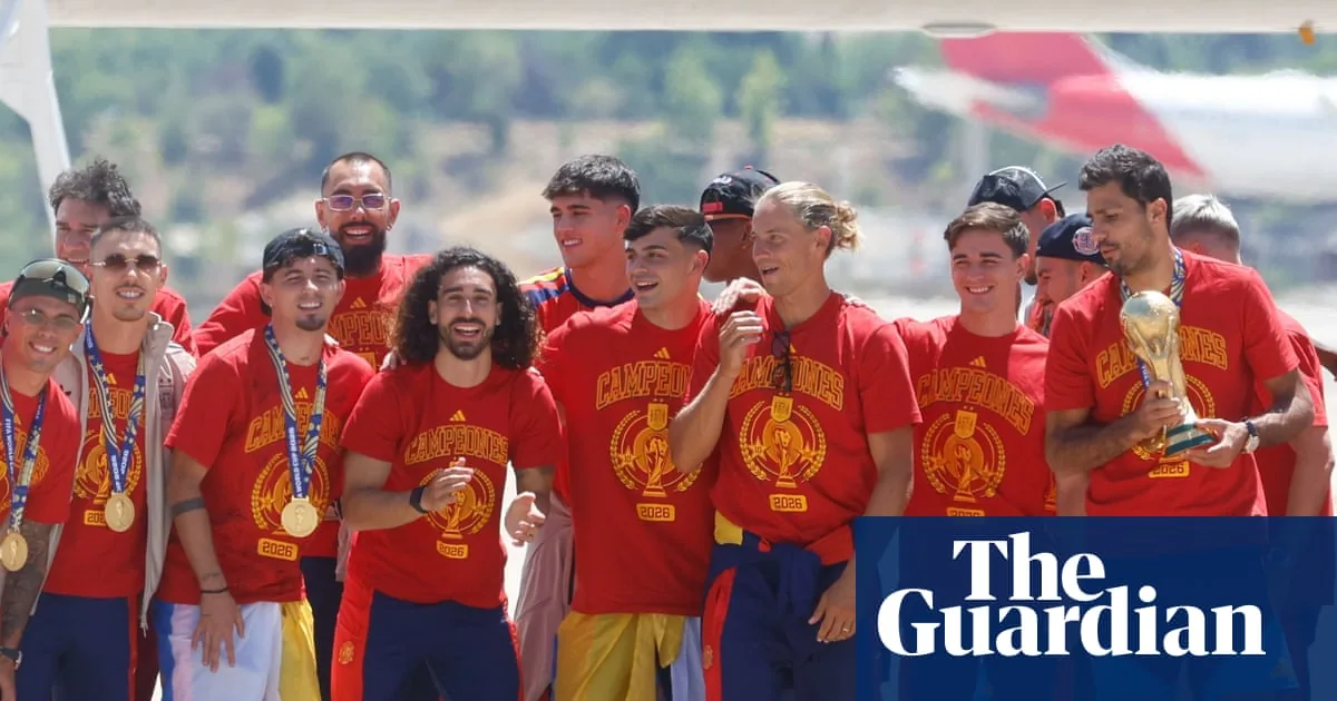 Madrid celebrates as Spain returns home with World Cup trophy