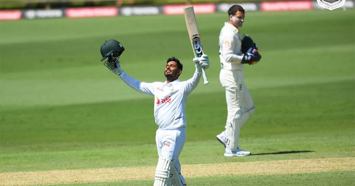 Darwin Test: Tanzid Hasan’s century puts Bangladesh in control against Australia